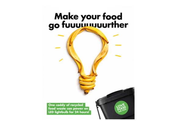 banana skin in shape of light bulb image